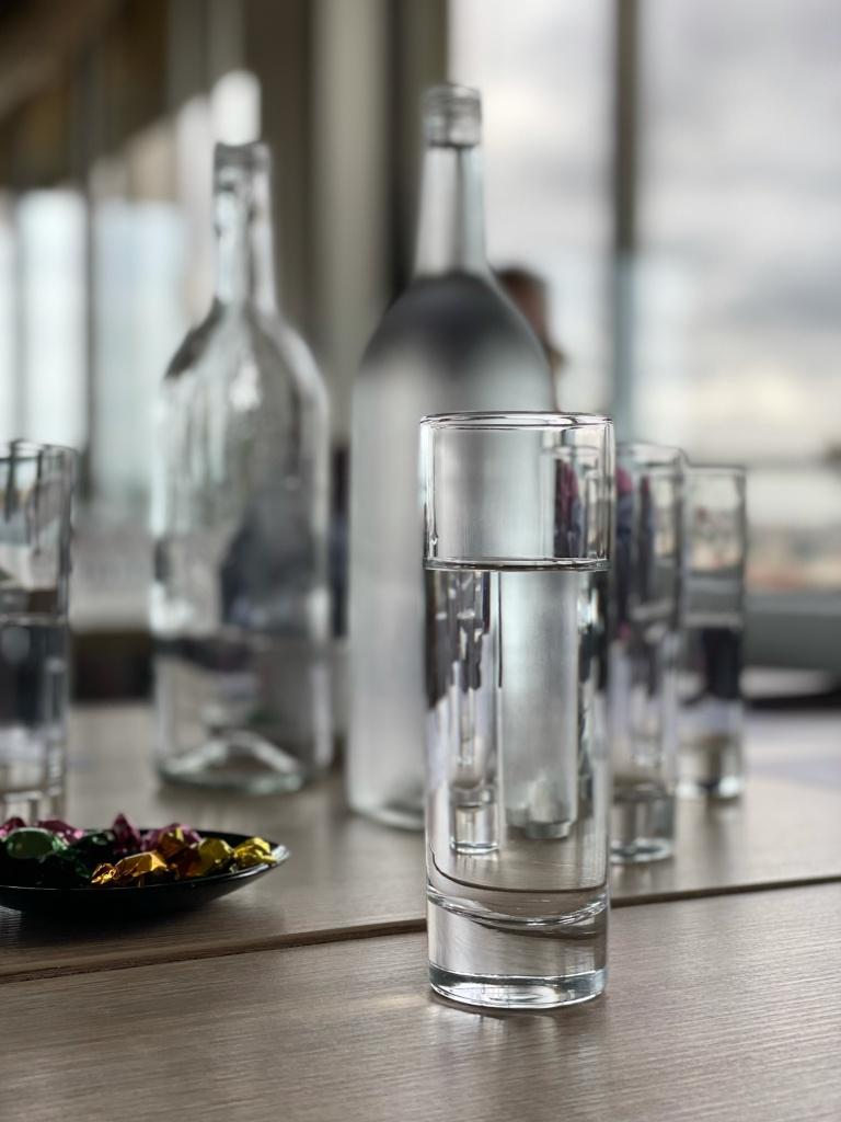bouteilles et verres